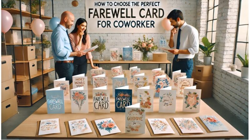 How to Choose the Perfect Farewell Card for Coworker