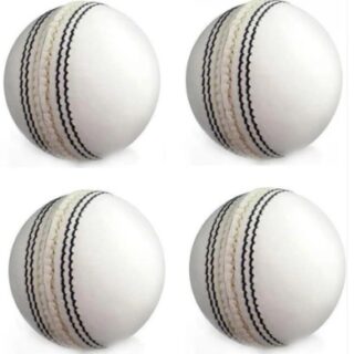 Cricket Leather White Ball for Training/Practice (2Pcs)