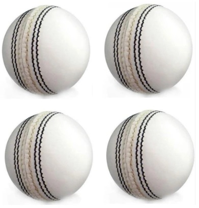 Cricket Leather White Ball for Training/Practice (2Pcs)